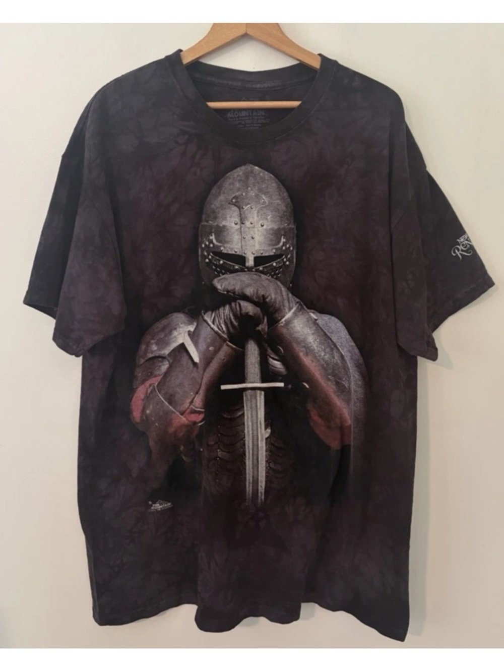 The Mountain T-Shirt Mens 2XL Knight In Armor Renaissance Faire Tie Dye 2013